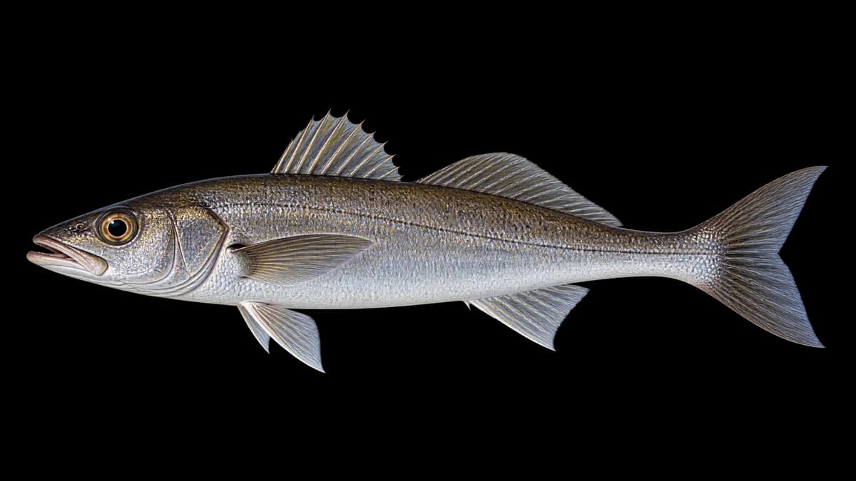Illustration d'un maigre (Argyrosomus regius)